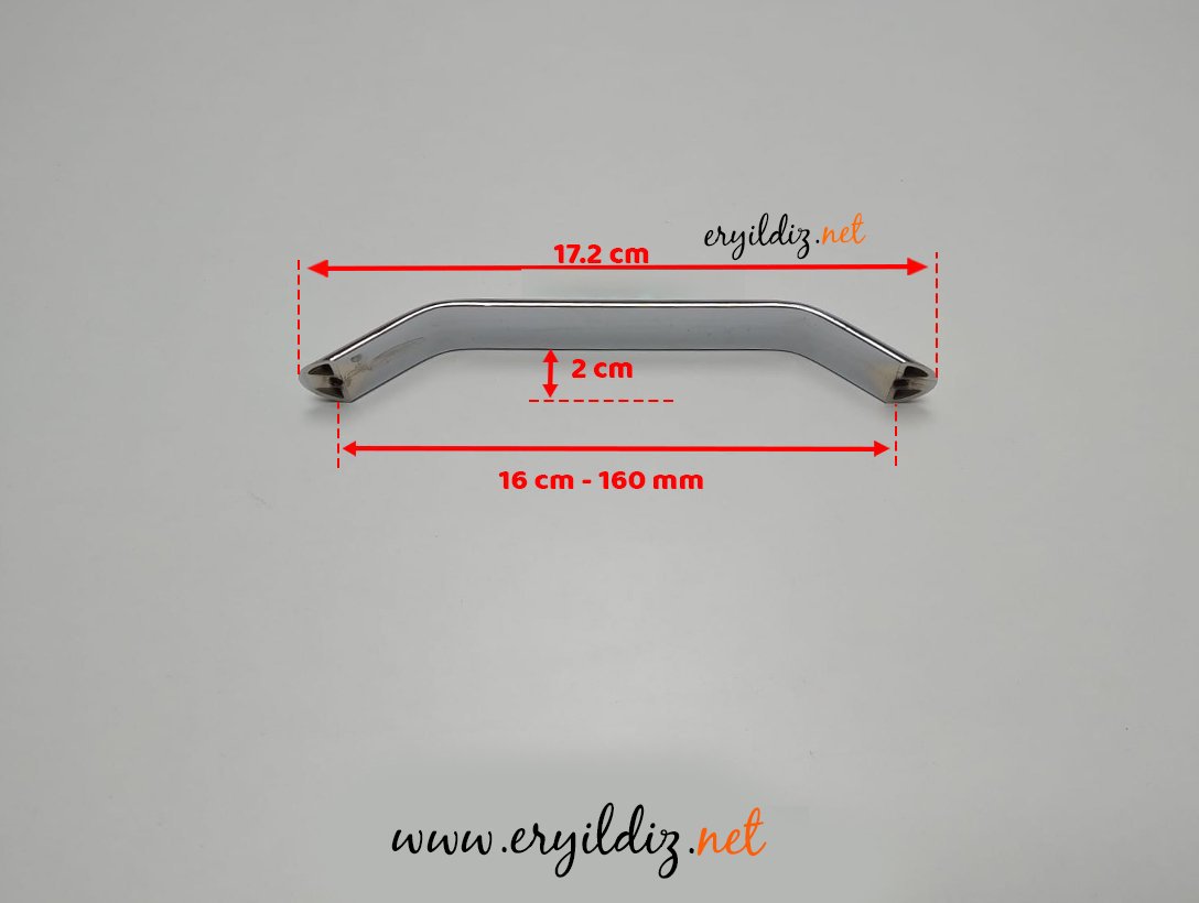 Pole Hira Step Krom Ekonomik Alüminyum Mobilya Kulp Fiyatları 160 mm Eryıldız Hırdavat