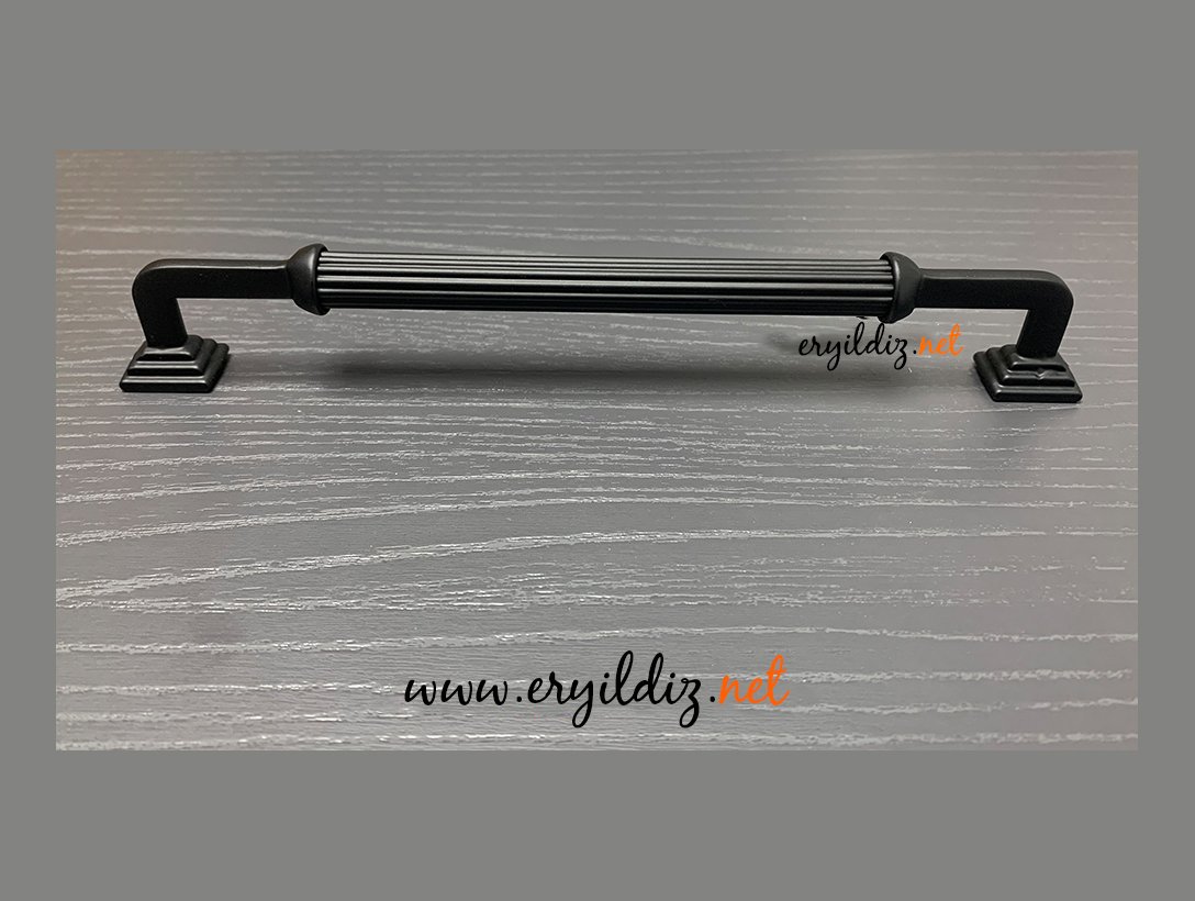 Hisar Zamak Mobilya Kulp Siyah Eryıldız Hırdavat 