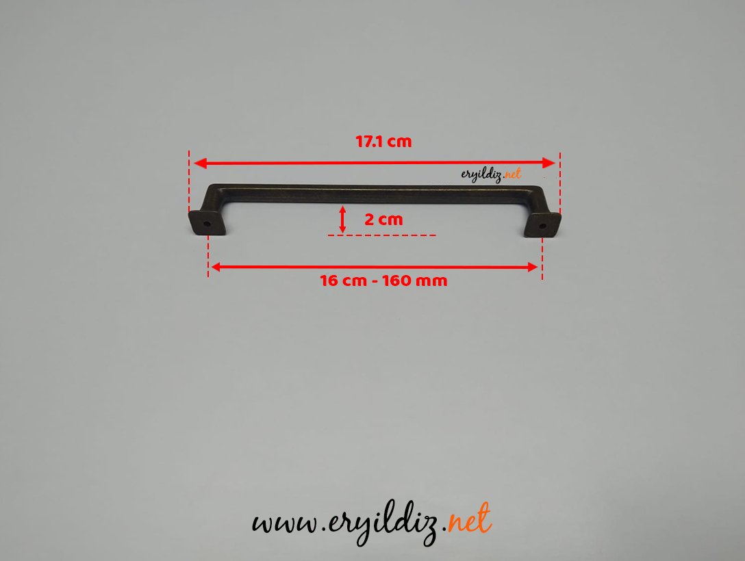 Manço Zamak Mobilya Kulp Otantik - 160 mm Eryıldız Hırdavat