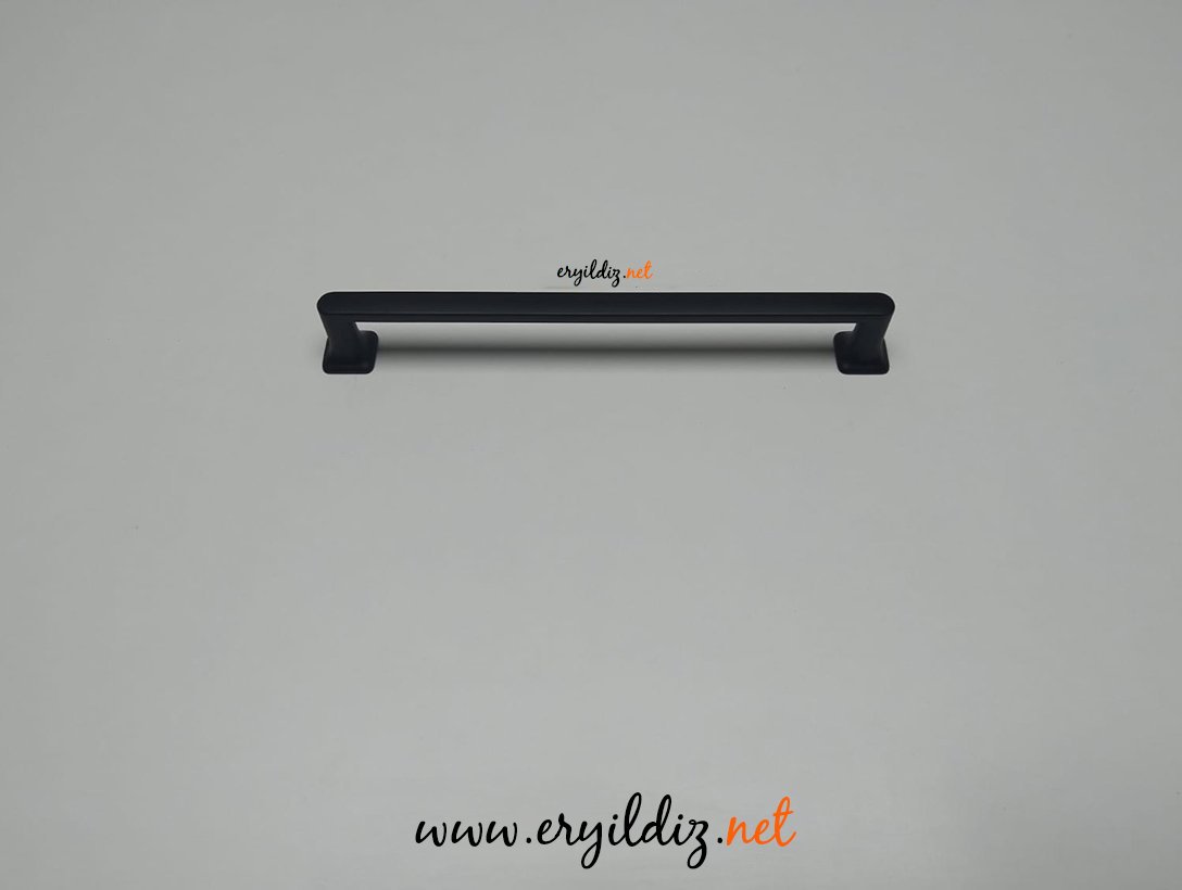 Manço Zamak Mobilya Kulp Siyah Eryıldız Hırdavat