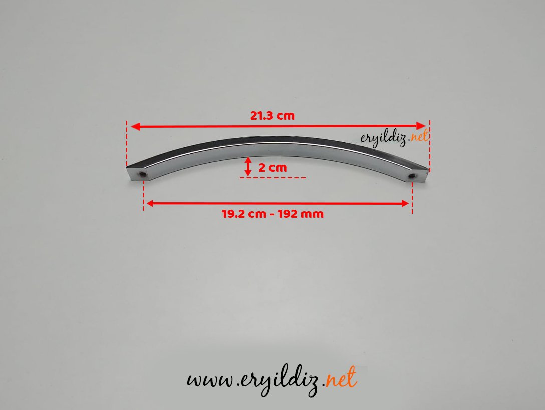 May Ay Krom Alüminyum Mobilya Kulp 192mm Eryıldız Hırdavat