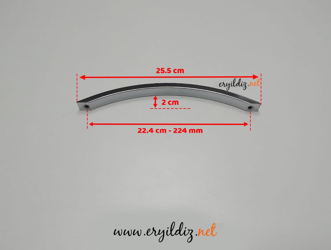 May Ay Krom Alüminyum Mobilya Kulp 224 mm Eryıldız Hırdavat