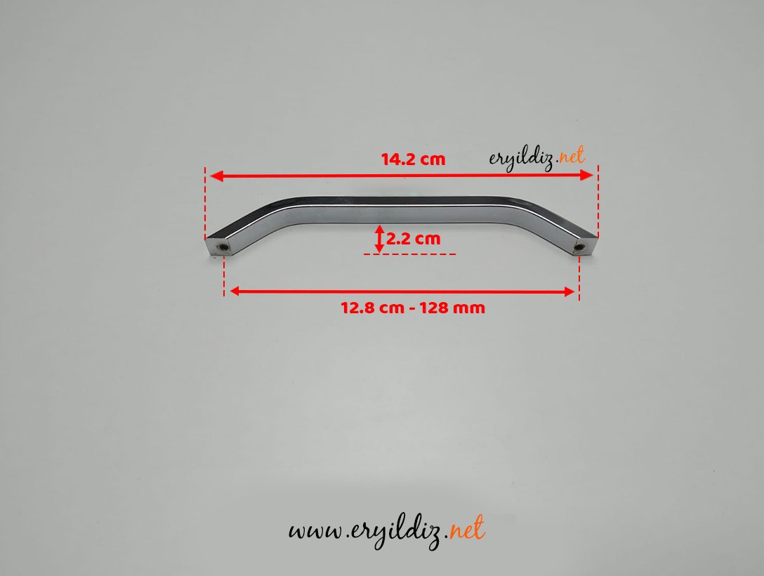 May Boğaziçi Alüminyum Mobilya Kulp Krom - 128 mm Eryıldız Hırdavat