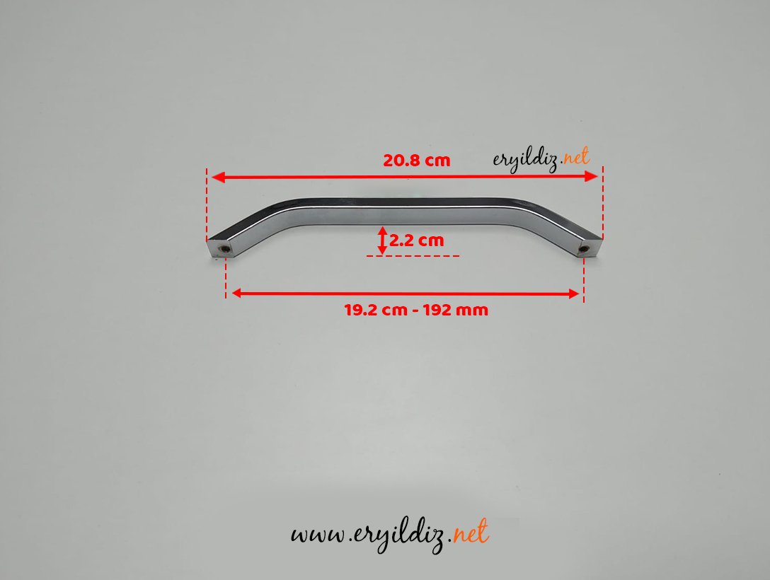 May Boğaziçi Alüminyum Mobilya Kulp Krom - 192 mm Eryıldız Hırdavat