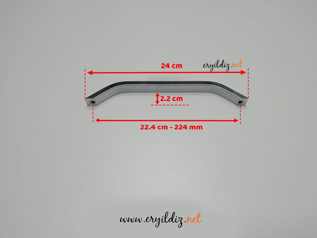 May Boğaziçi Alüminyum Mobilya Kulp Krom - 224 mm Eryıldız Hırdavat