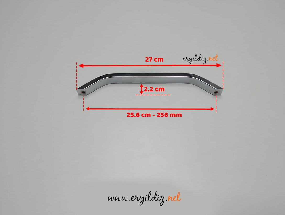 May Boğaziçi Alüminyum Mobilya Kulp Krom - 256 mm Eryıldız Hırdavat