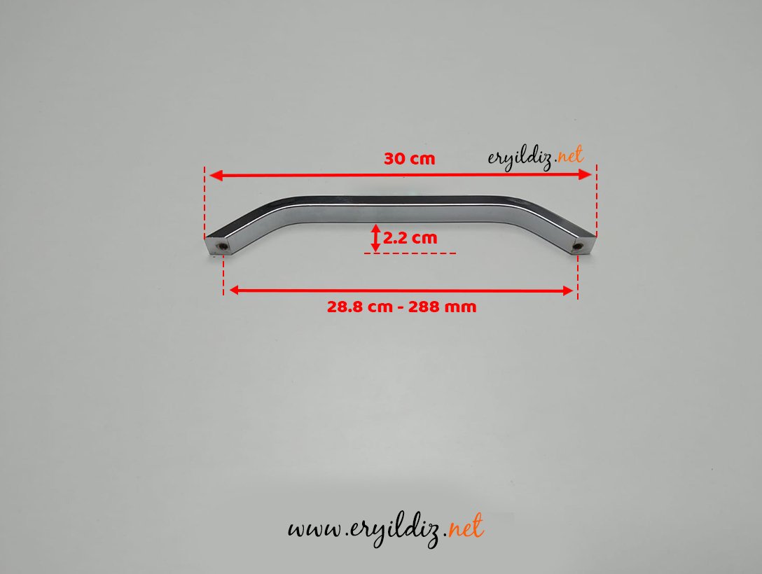 May Boğaziçi Alüminyum Mobilya Kulp Krom - 288 mm Eryıldız Hırdavat
