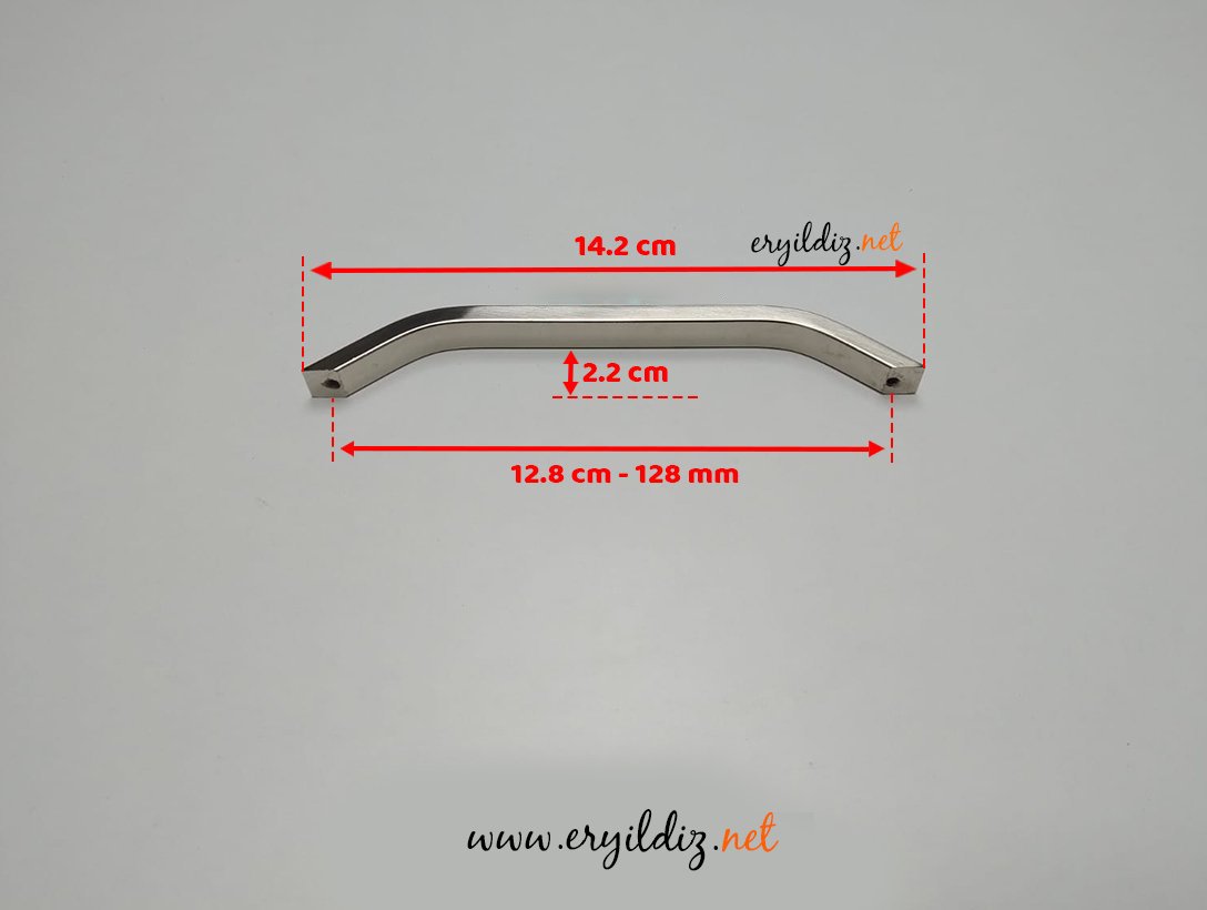 May Boğaziçi Alüminyum Mobilya Kulp İnox 128 mm Eryıldız Hırdavat 
