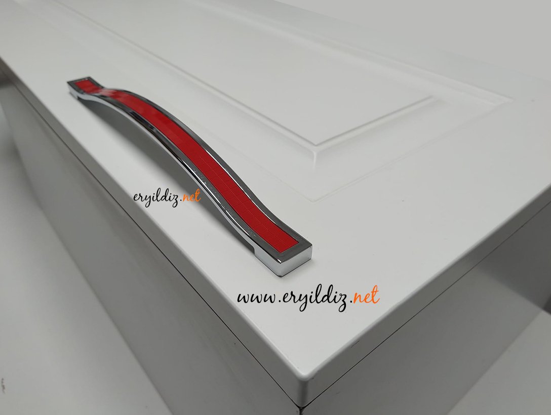 Metax Beta Krom Kırmızı Mobilya Kulp Eryıldız Hırdavat