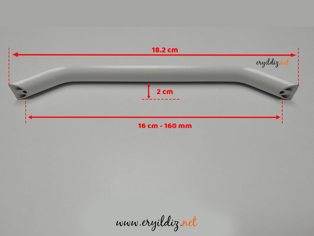 Metax Eko Karanfil Mobilya Kulp Beyaz - 160 mm Eryıldız Hırdavat 