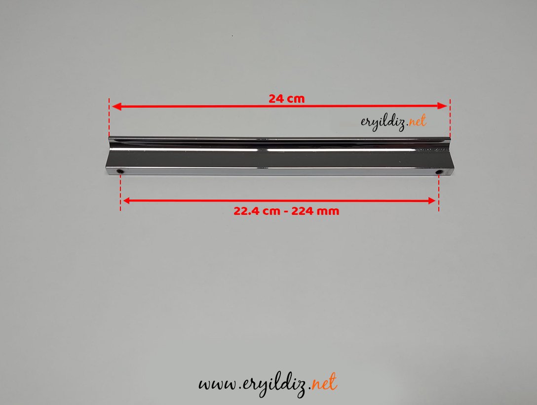 Metax Lada Krom Zamak Mobilya Kulp 224 mm Eryıldız Hırdavat