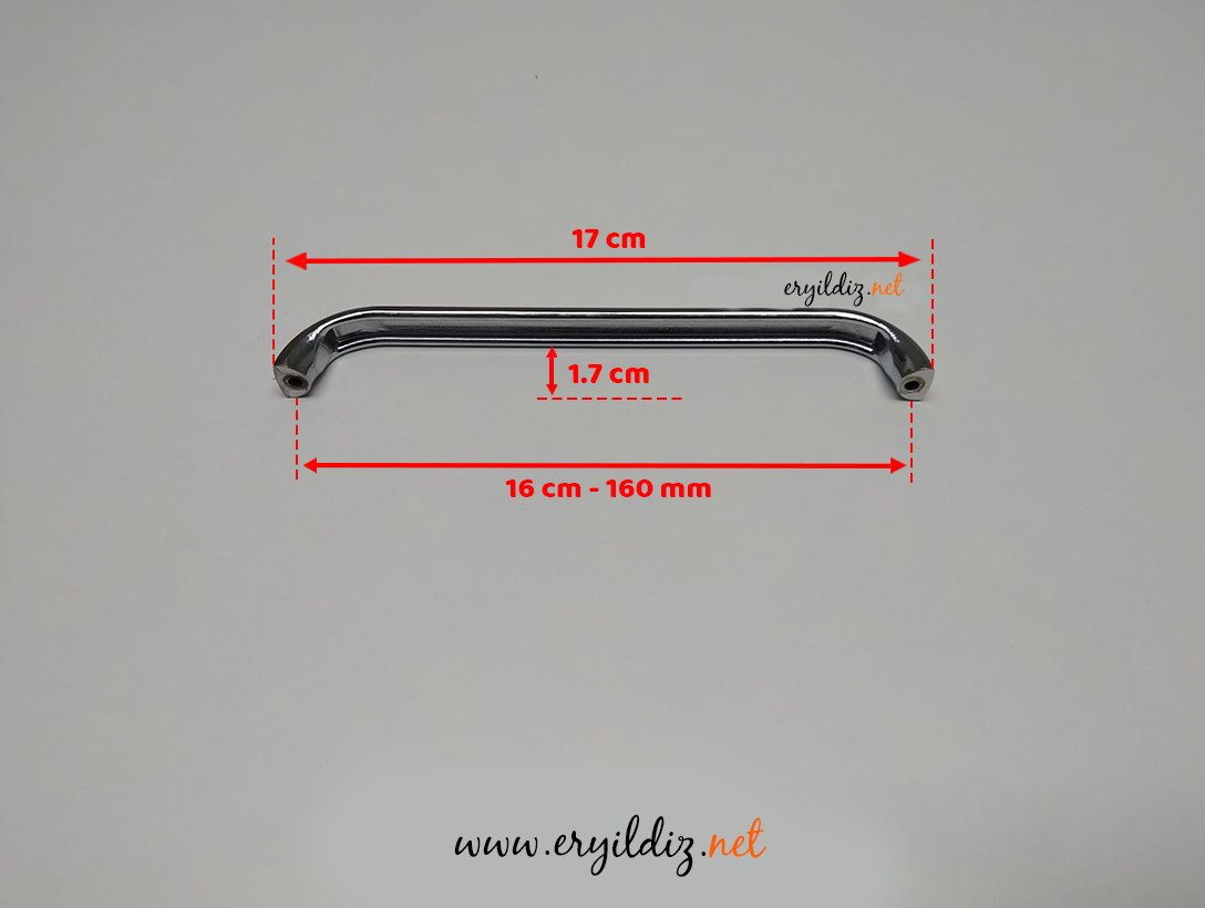 Nobel Armina Krom Mobilya Kulp 160 mm Eryıldız Hırdavat