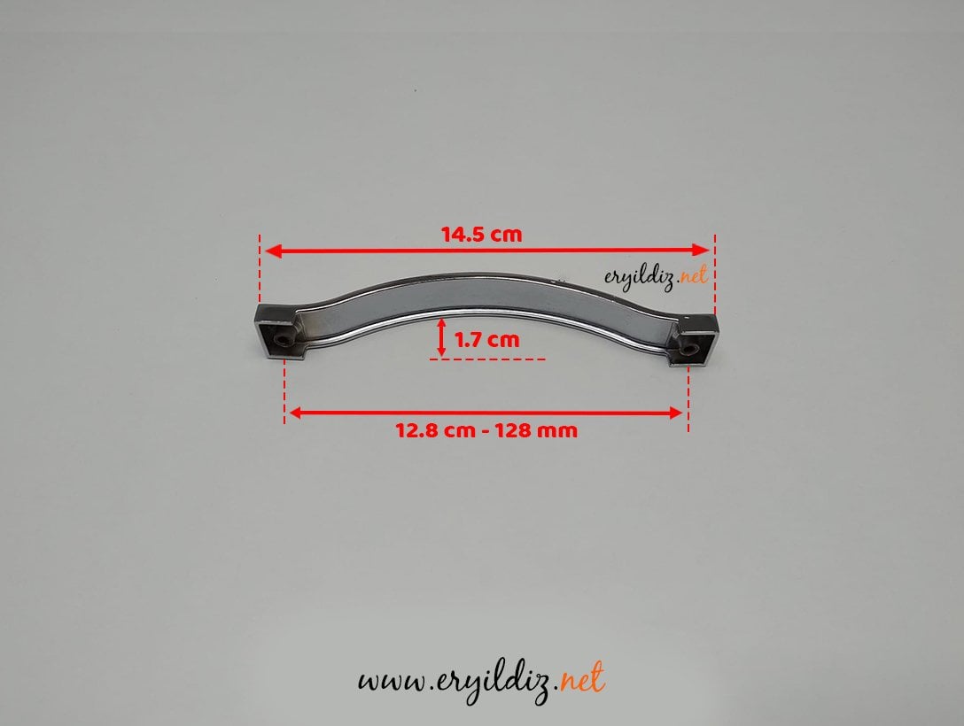 Nobel Eco Sakarya Krom Mobilya Kulp 128 mm Eryıldız Hırdavat