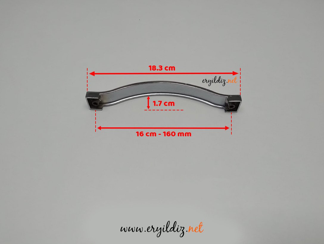 Nobel Eco Sakarya Krom Mobilya Kulp 160 mm Eryıldız Hırdavat