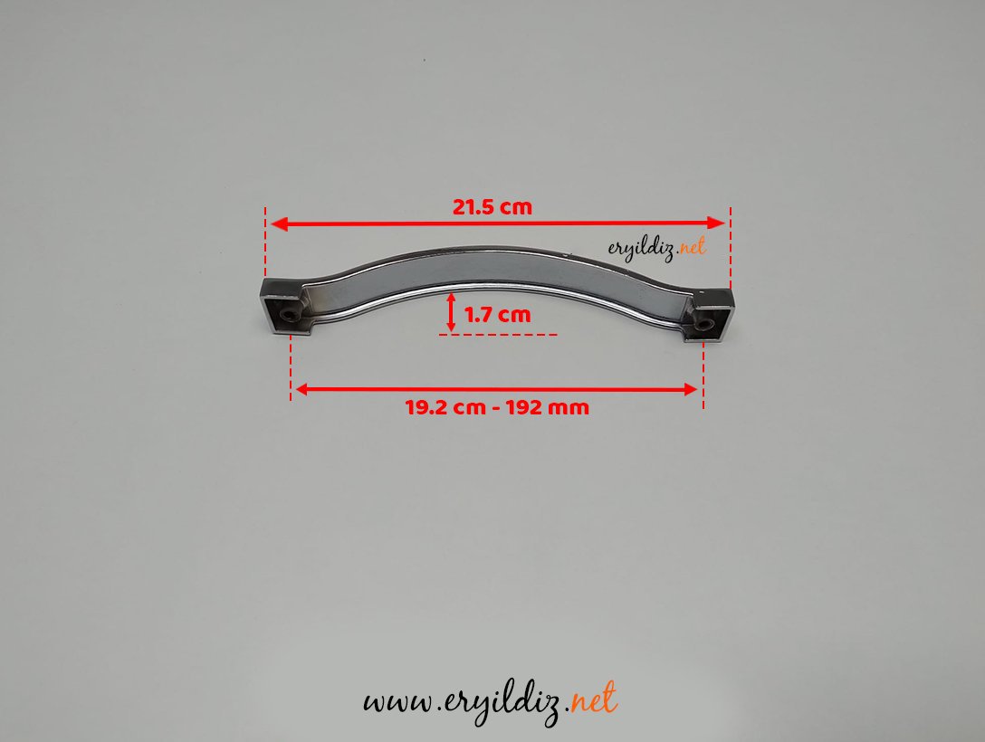 Nobel Eco Sakarya Krom Mobilya Kulp 192 mm Eryıldız Hırdavat