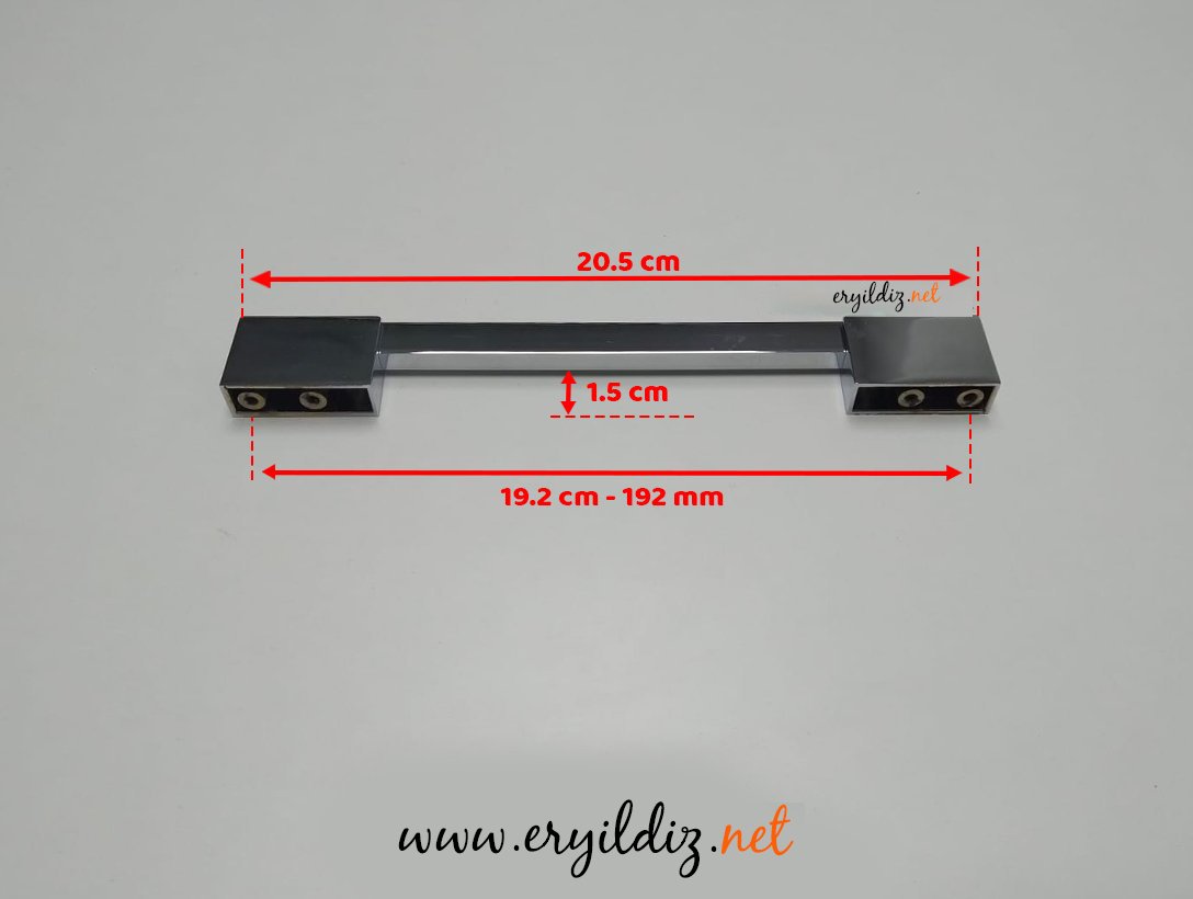 Nobel Nardin Krom Mobilya Kulp 160 - 192 mm Eryıldız Hırdavat