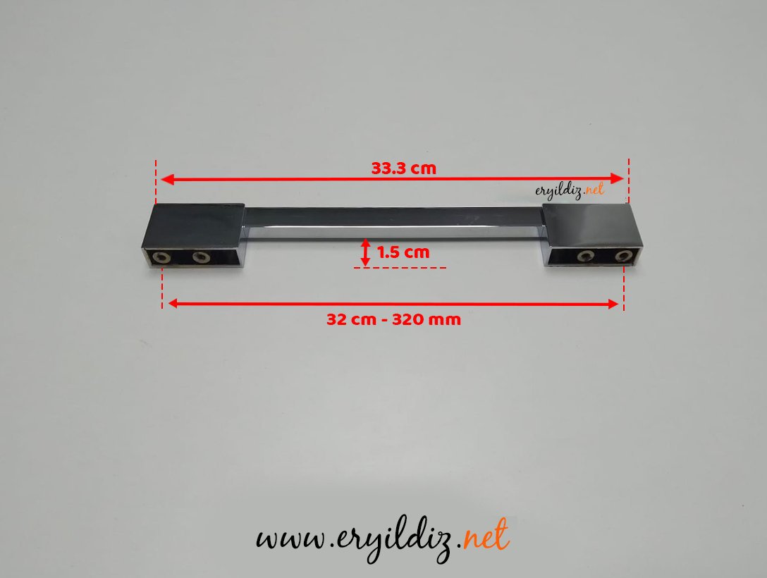 Nobel Nardin Krom Mobilya Kulp 288 - 320 mm Eryıldız Hırdavat