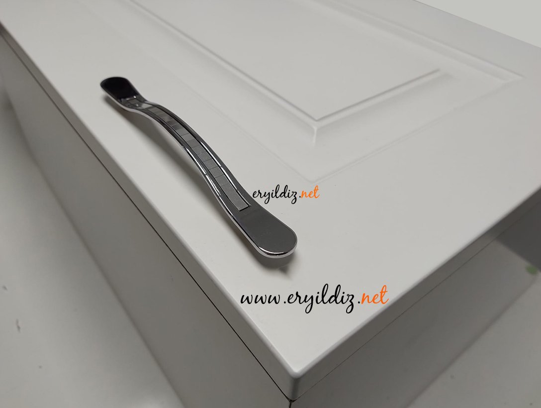 Nobel Sümer Mobilya Kulp 128 mm Krom Krom Eryıldız Hırdavat