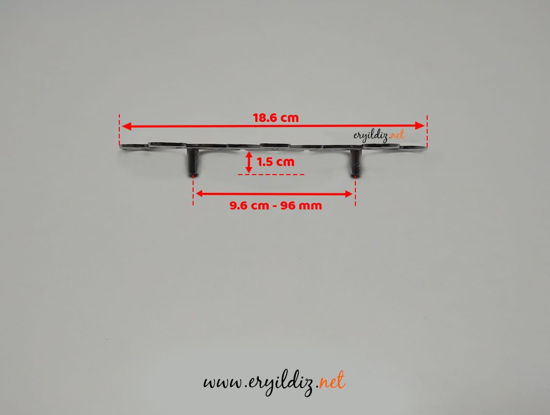 Oro 384 Krom Mobilya Kulp 96 mm Eryıldız Hırdavat