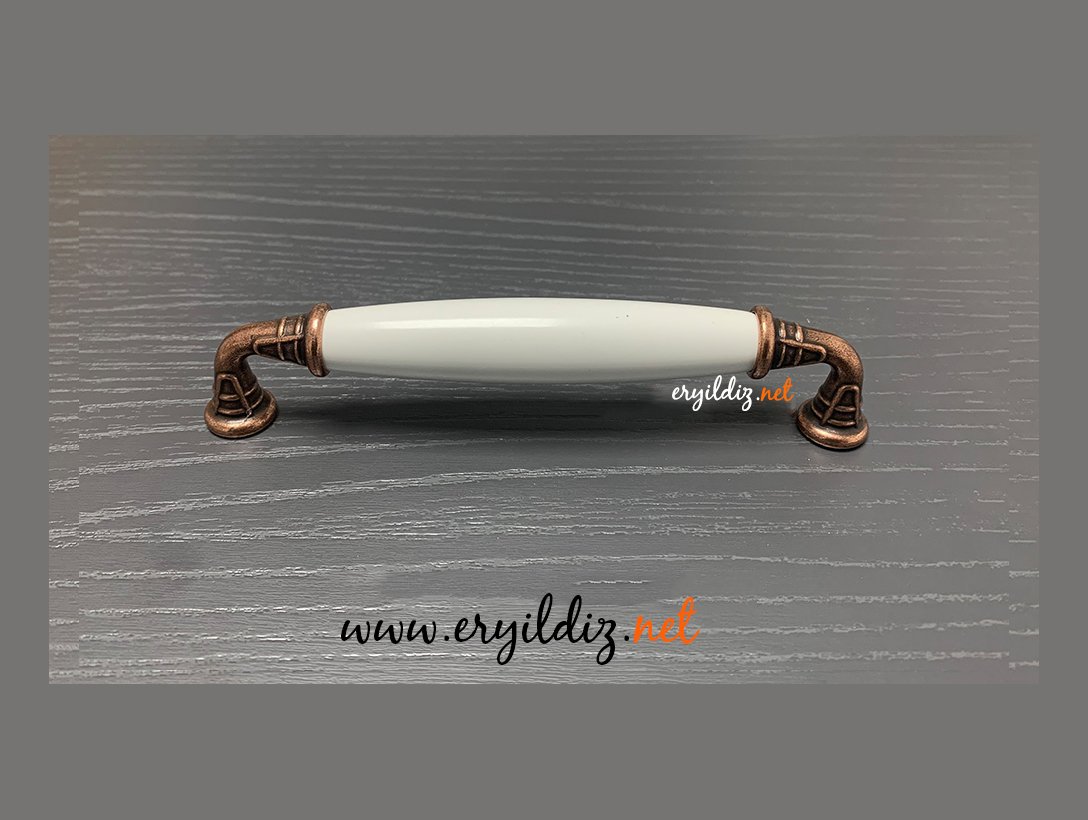 Eymen Polimer Düz Antik Bakır Mobilya Kulp 96 mm En Ucuz Eryıldız Hırdavat