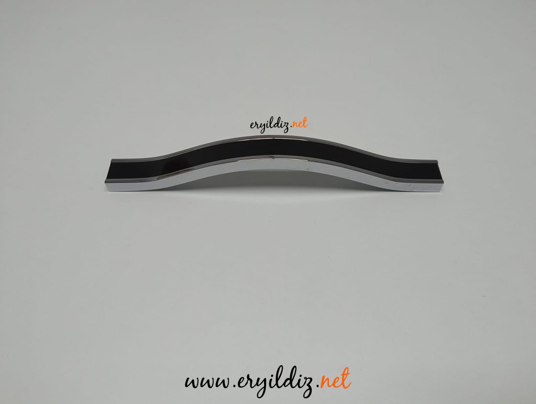 Profesyonel 221 Mobilya Kulp Krom Siyah  Eryıldız Hırdavat