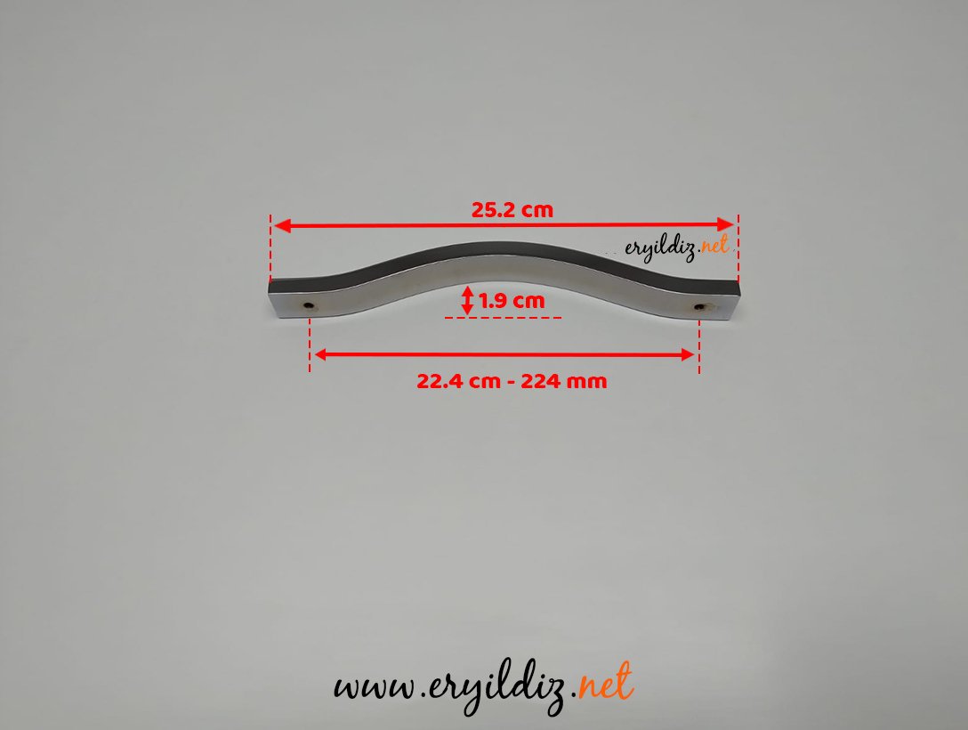 Profesyonel 221 Mobilya Kulp 224 mm Eryıldız Hırdavat 