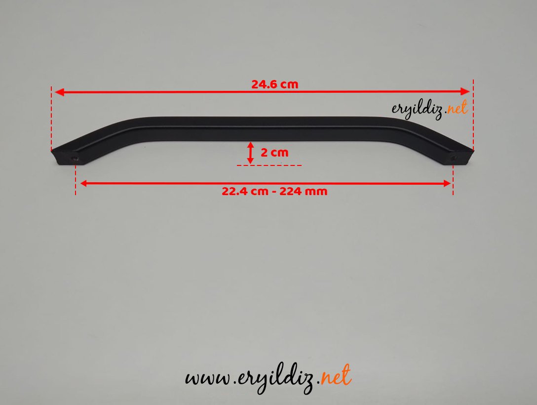 Profesyonel 241 Matsiyah Beyaz Mobilya Kulp 224 mm Eryıldız Hırdavat
