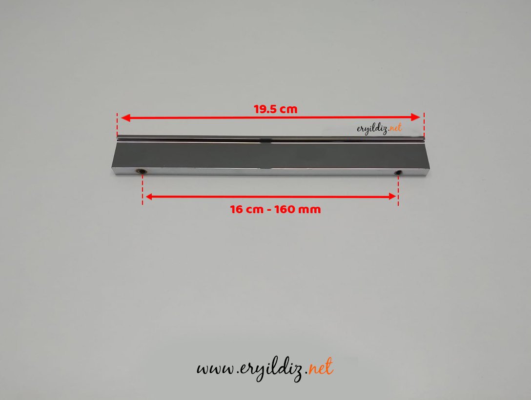 Profesyonel 251 CP Mobilya Kulp Krom Beyaz 160mm Eryıldız Hırdavat