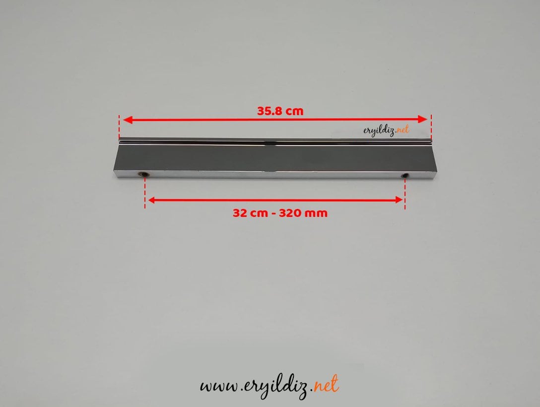 Profesyonel 251 CP Mobilya Kulp Krom Beyaz 320mm Eryıldız Hırdavat