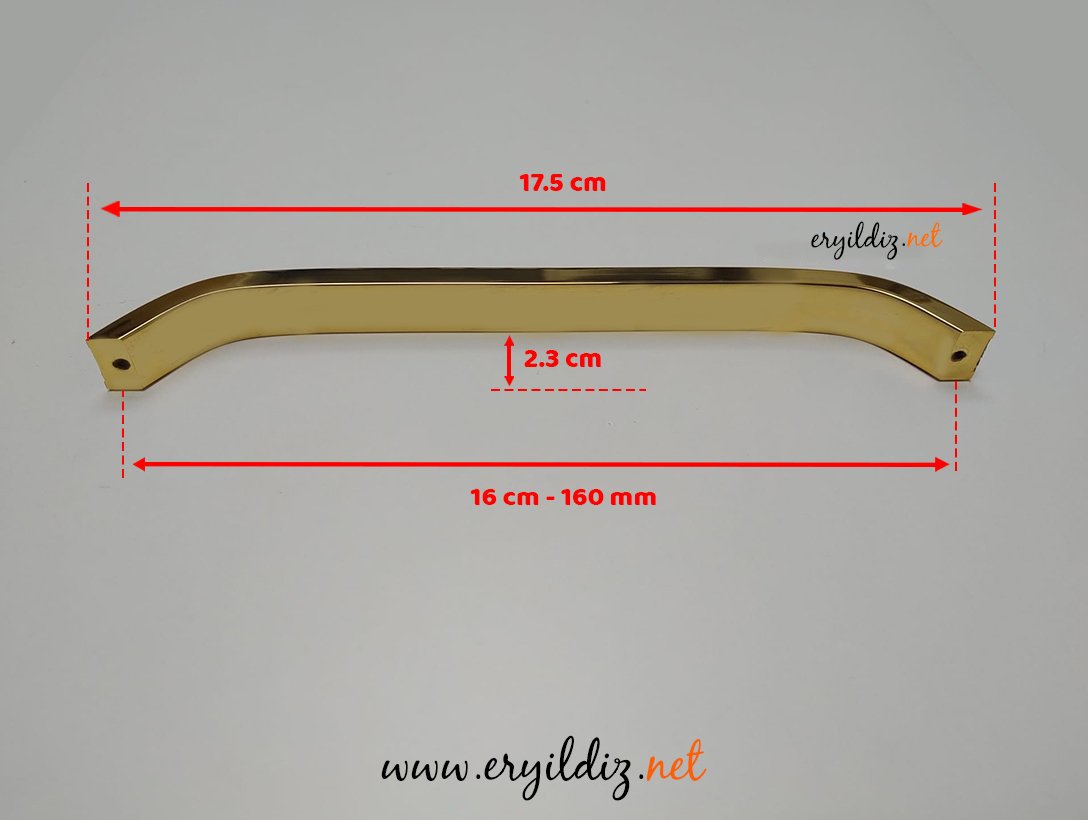 Profesyonel K231 Mobilya Kulp Altın Beyaz - 160 mm Eryıldız Hırdavat