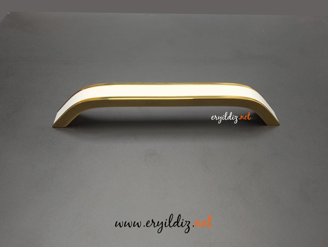 Profesyonel K231 Mobilya Kulp Altın Beyaz - 160 mm Eryıldız Hırdavat