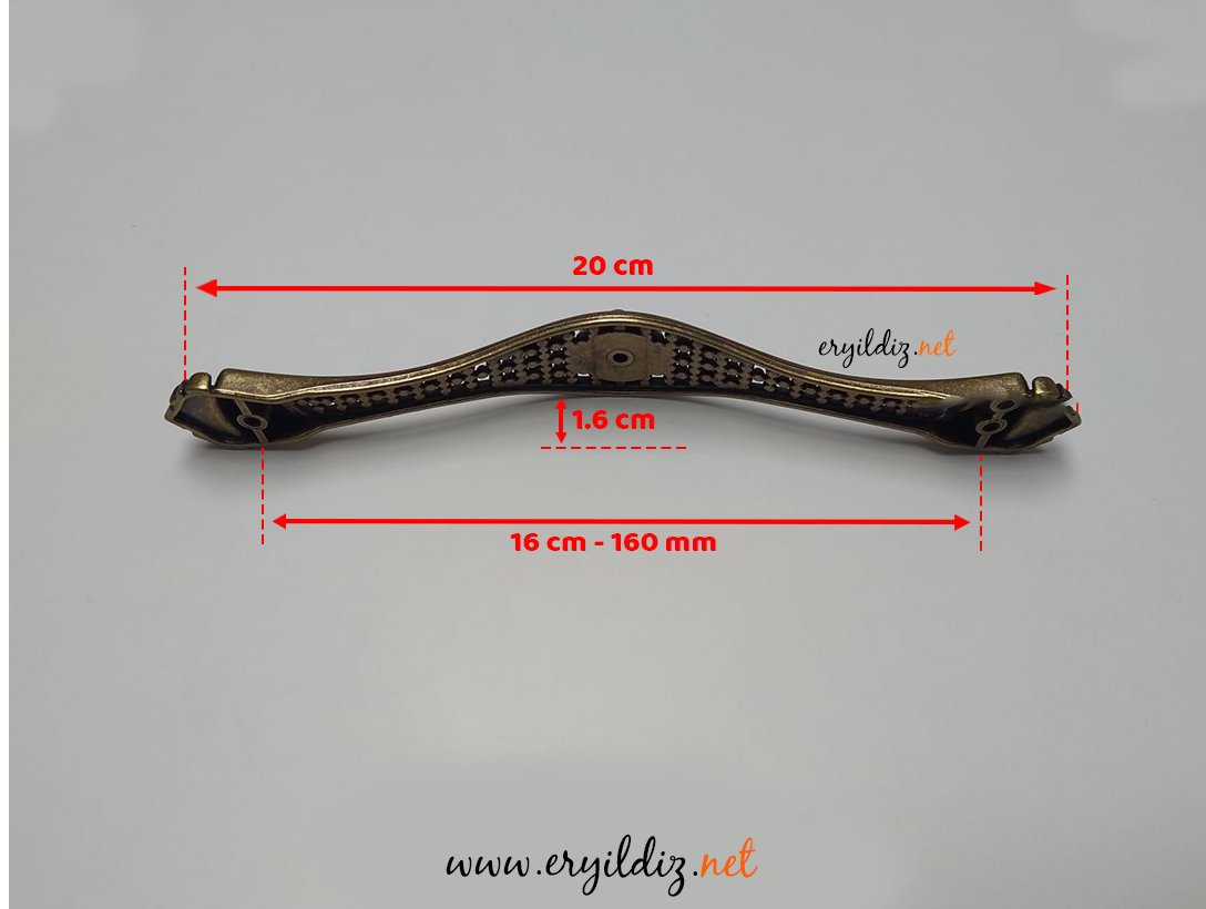 Rose 160 mm Mobilya Kulp Antiksarı