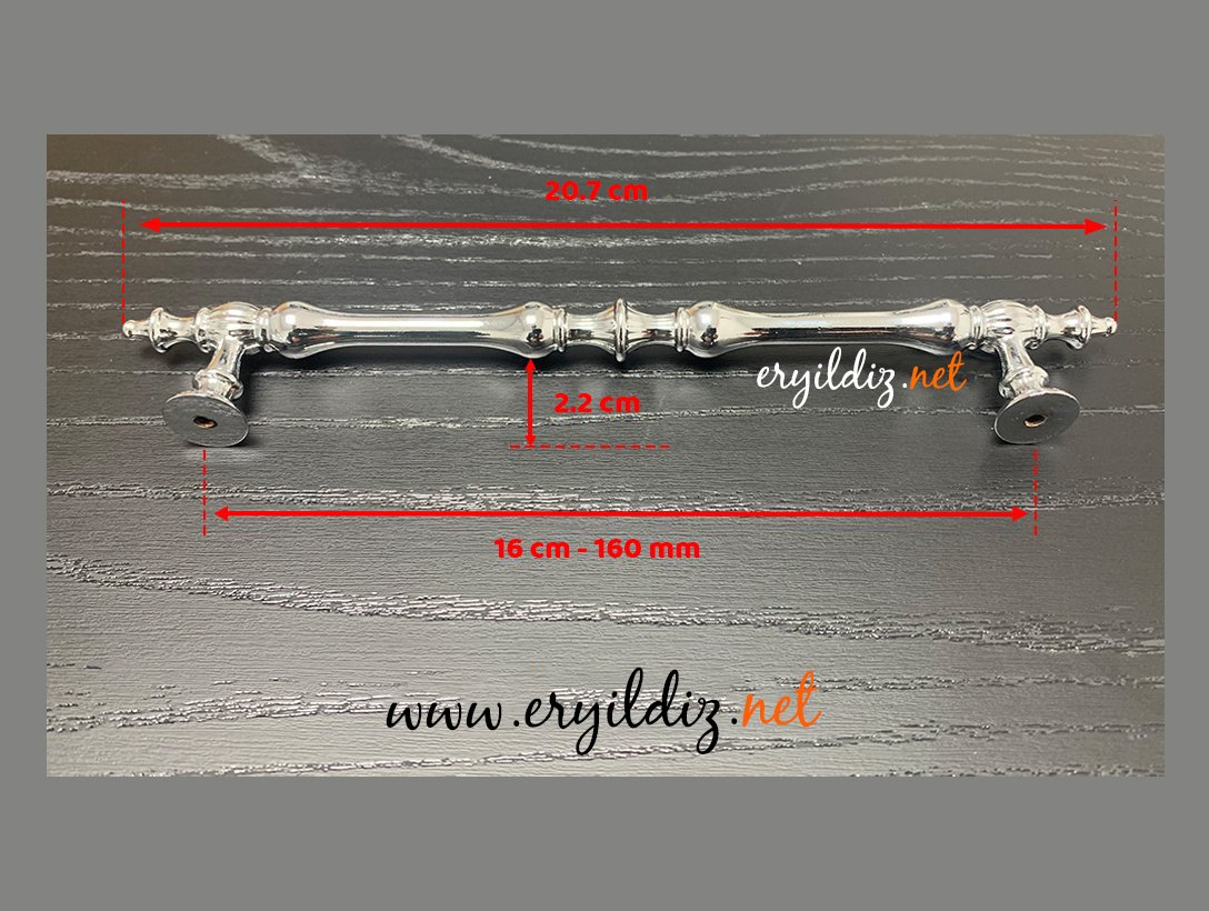 Şehzade Mobilya Kulp Krom - 160 mm Eryıldız Hırdavat