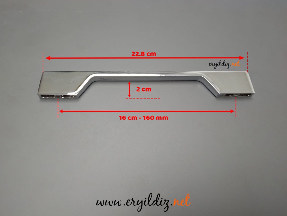 System 4150 Mobilya Kulp Krom - 160 mm Eryıldız Hırdavat 