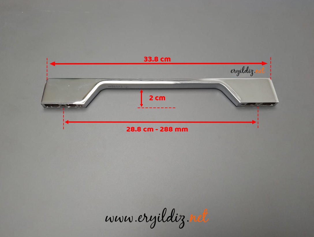 System 4150 Mobilya Kulp Krom - 288 mm Eryıldız Hırdavat