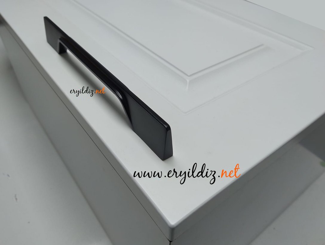 System 4150 Mobilya Kulp Siyah Eryıldız Hırdavat