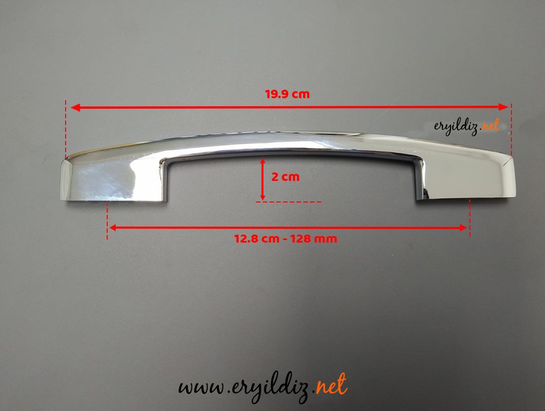 System SY 4160 Zamak Mobilya Kulp Krom 128 mm Eryıldız Hırdavat