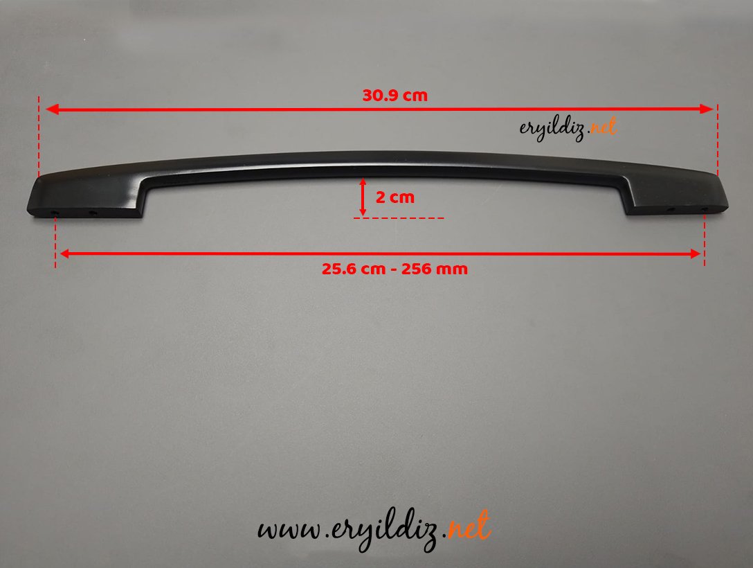 System SY 4160 Zamak Mobilya Kulp Siyah - 256 mm Eryıldız Hırdavat