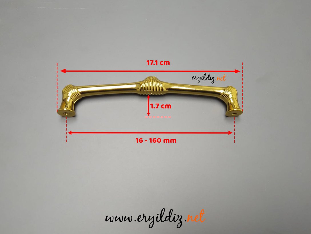 System 4218 Mobilya Kulp Altın - 160 mm Eryıldız Hırdavat