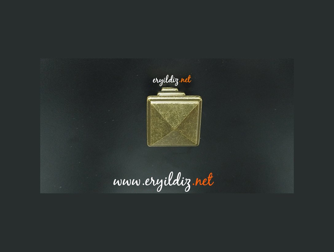 System 4222 Mobilya Kulp Gümüş Eskitme Eryıldız Hırdavat