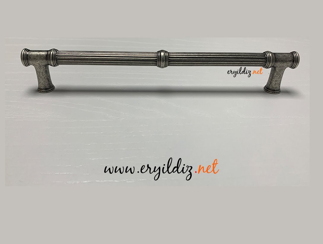 System 4227 Mobilya Kulp Gümüş Eskitme Eryıldız Hırdavat 