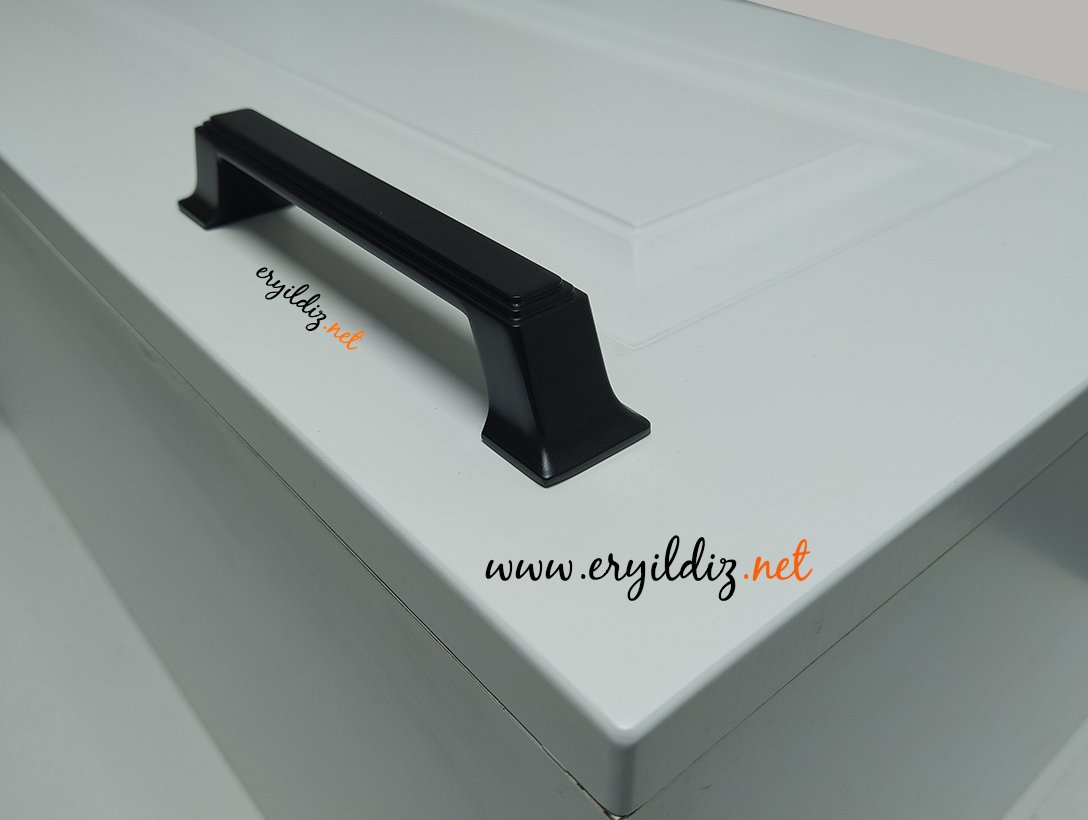 System 4235 Mobilya Kulp Siyah Eryıldız Hırdavat