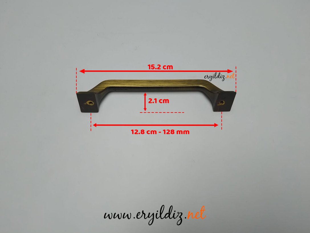 System 4314 Mobilya Kulp Antik Eskitme - 128 mm Eryıldız Hırdavat 