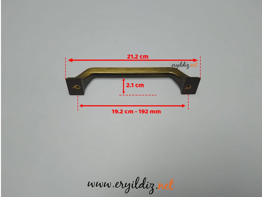 System 4314 Mobilya Kulp Antik Eskitme - 192 mm Eryıldız Hırdavat 