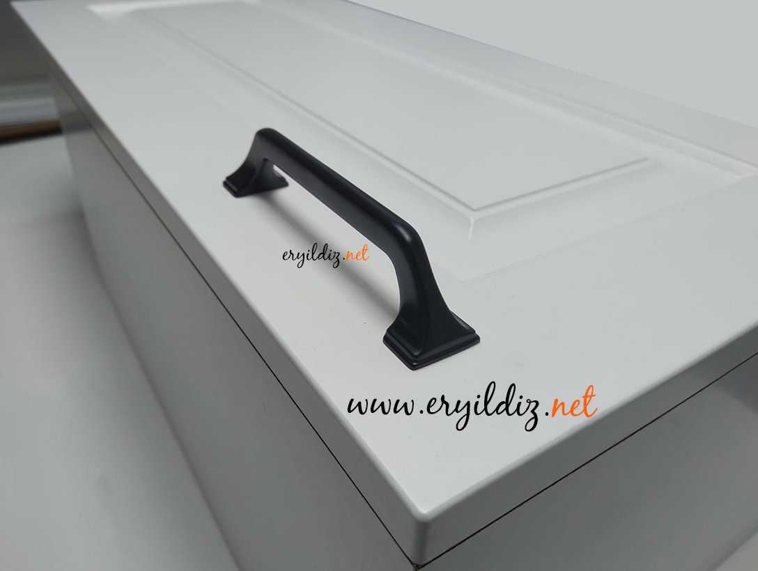 System 4314 Mobilya Kulp Siyah Eryıldız Hırdavat