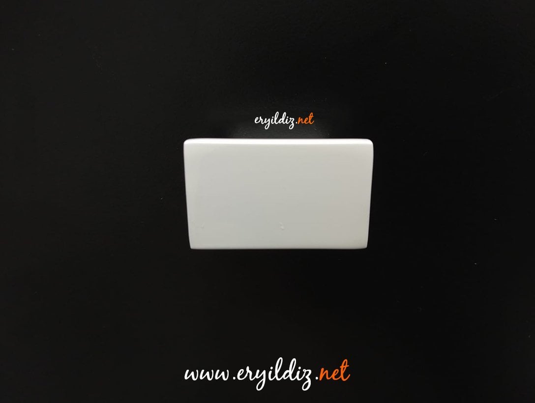 System SY 4335 Düğme Mobilya Kulp 16 mm Beyaz 