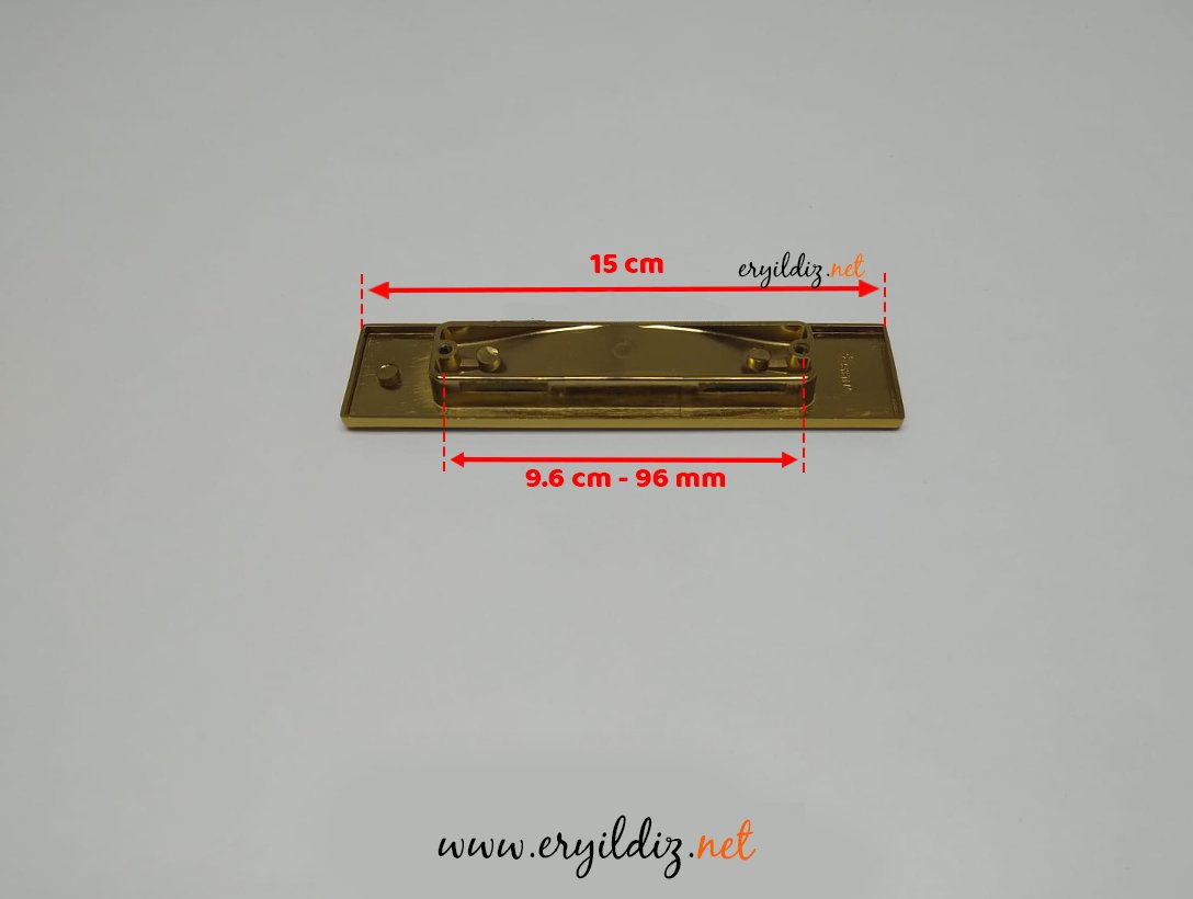 System 4340 Gömme Mobilya Kulp 96 mm Altın Sarısı Eryıldız Hırdavat