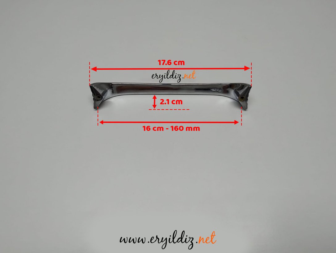 System 4412 Krom Mobilya Kulp 160 mm Eryıldız Hırdavat