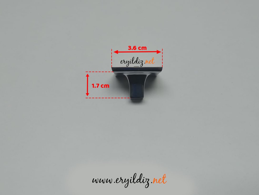 System 4412 Krom Mobilya Kulp Düğme - 8 mm Eryıldız Hırdavat