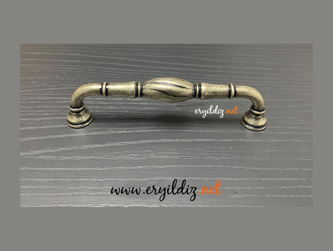 System 4477 Mobilya Kulp Antik Gümüş - Eryıldız Hırdavat